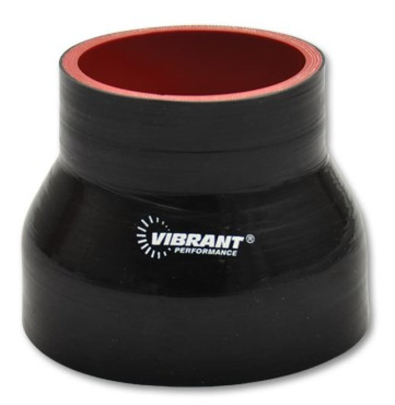 Vibrant 4 Ply Reducer Coupling .75in x .50in x 4in Long (BLACK)