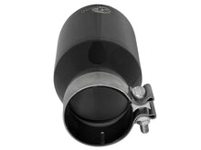 Carica l&#39;immagine nel visualizzatore di Gallery, aFe MACH Force-Xp Univ 304 SS Double-Wall Clamp-On Exhaust Tip - Black - 3in Inlet - 4.5in Outlet