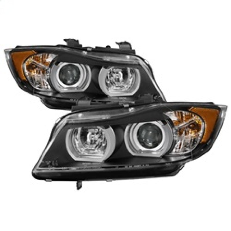 Spyder BMW E90 3-Series 06-08 4DR Headlights - AFS HID Only - Black PRO-YD-BMWE9005V2-AFSHID-BK