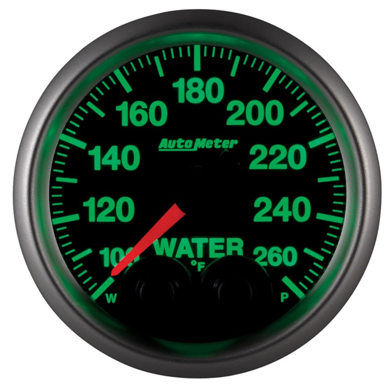 Autometer Elite Nascar 2-1/16in 100-260 Deg. F Water Temp. w/ Peak and Warn Gauge w/ Pro-Control