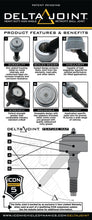 Charger l&#39;image dans la galerie, ICON 01-10 GM HD Tubular Upper Control Arm Delta Joint Kit