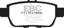 Charger l&#39;image dans la galerie, EBC 05-14 Honda Ridgeline 3.5 Extra Duty Rear Brake Pads