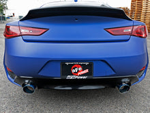 Carica l&#39;immagine nel visualizzatore di Gallery, aFe POWER Takeda 2.5in 304 SS Axle-Back Exhaust w/ Blue Flame Tips 17-19 Infiniti Q60 V6-3.0L (tt)