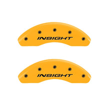 Carica l&#39;immagine nel visualizzatore di Gallery, MGP Front set 2 Caliper Covers Engraved Front Insight Yellow finish black ch