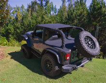 Load image into Gallery viewer, Bushwacker 07-18 Jeep Wrangler JK 4-Door Trail Armor Twill Flat Back Soft Top - Black