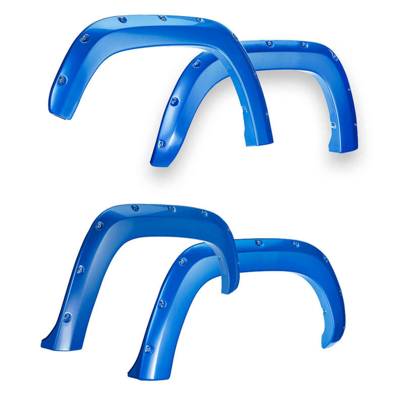 EGR 16+ Toyota Tacoma w/Mudflap Bolt-On Look Color Match Fender Flares - Set - Blazing Blue