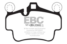 Cargar imagen en el visor de la galería, EBC 07-08 Porsche 911 (997) (Cast Iron Rotor only) 3.6 Carrera 2 Redstuff Front Brake Pads