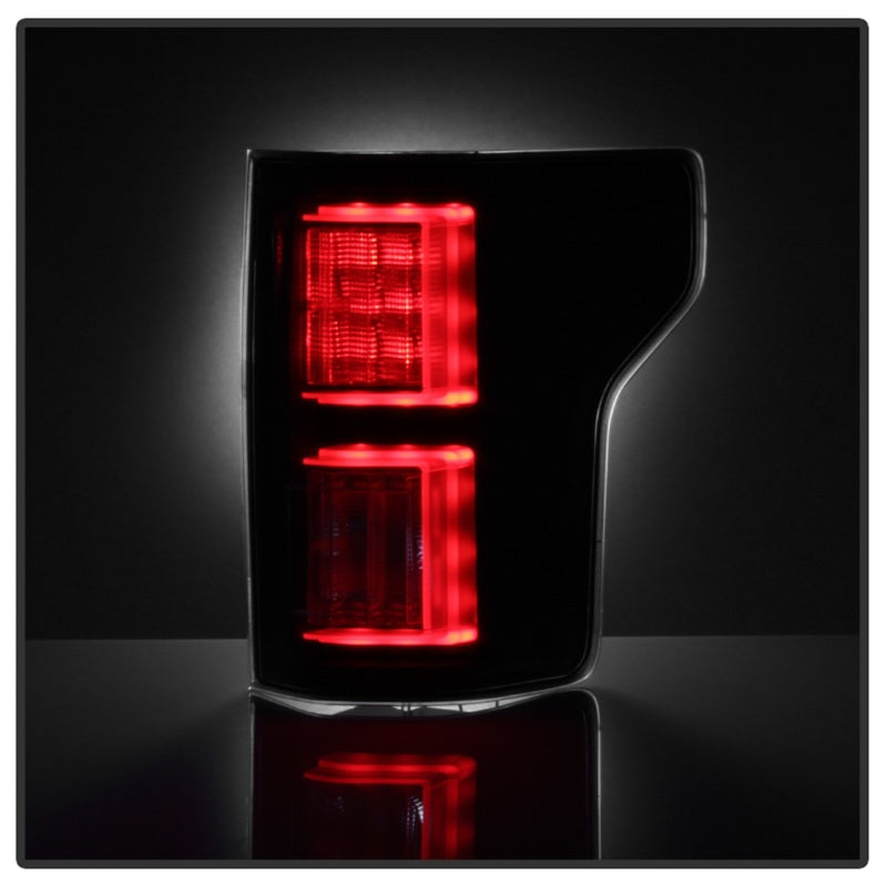 Spyder 18-19 Ford F-150 (w/Blind Spot Sensor) LED Tail Lights - Black (ALT-YD-FF15018-LED-BK)