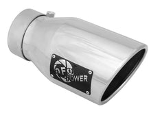 Cargar imagen en el visor de la galería, aFe MACH Force-Xp 3in Inlet x 4-1/2in Outlet x 9in Length 304 Stainless Steel Exhaust Tip