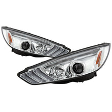 Load image into Gallery viewer, Spyder 15-18 Ford Focus Projector Headlights - Seq Turn Light Bar - Chrome PRO-YD-FF15-LBSEQ-C