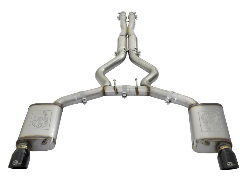 aFe 20-21 Audi RS6 Avant V8 4L (tt) MACH Force-Xp 3in to 2.5in 304 SS Cat-Back Exhaust w/ Black Tip