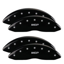 गैलरी व्यूवर में इमेज लोड करें, MGP 4 Caliper Covers Engraved Front &amp; Rear MGP Black finish silver ch