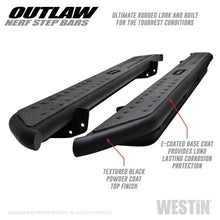 गैलरी व्यूवर में इमेज लोड करें, Westin 15-20 Ford F-150 SuperCab / 17-20 F-250/350 SuperCab Outlaw Nerf Step Bars - Textured Black