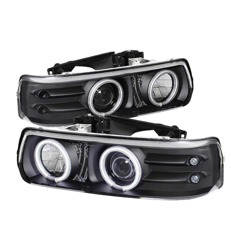 Spyder Chevy Silverado 1500/2500 99-02Projector Headlights CCFL Halo LED Black PRO-YD-CS99-CCFL-BK