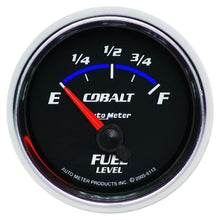 Laden Sie das Bild in den Galerie-Viewer, Autometer Cobalt 52mm 0 E/90 F SSE Fuel Level Gauge