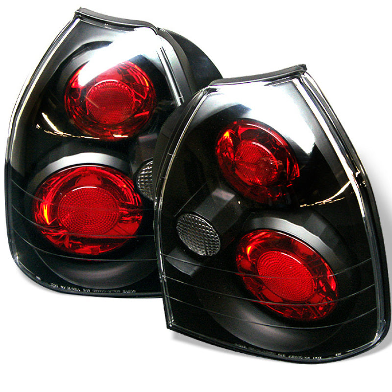 Spyder Honda Civic 96-00 3DR Euro Style Tail Lights Black ALT-YD-HC96-3D-BK