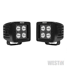 Cargar imagen en el visor de la galería, Westin HyperQ LED Auxiliary Lights 3in x 3in cube 20w Flood - Black