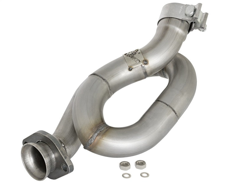 aFe POWER Twisted Steel Loop Relocation Pipe 12-18 Jeep Wrangler (JK) V6 3.6L