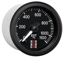 Laden Sie das Bild in den Galerie-Viewer, Autometer Stack 52mm 0-1100 Deg C Pro Stepper Motor Exhaust Gas Temp Gauge - Black