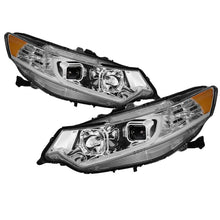 Load image into Gallery viewer, xTune 09-14 Acura Projector Headlights - Light Bar DRL - Chrome (PRO-JH-ATSX09-LB-C)