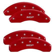 Carica l&#39;immagine nel visualizzatore di Gallery, MGP 4 Caliper Covers Engraved Front &amp; Rear MGP Red Finish Silver Characters 2019 Toyota CH-R