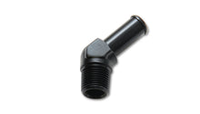 Cargar imagen en el visor de la galería, Vibrant 1/8 NPT to 1/4in Barb Straight Fitting 45 Deg Adapter - Aluminum