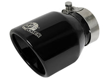 Cargar imagen en el visor de la galería, aFe MACH Force-Xp 409 SS Clamp-On Exhaust Tip 2.5in. Inlet / 4in. Outlet / 6in. L - Black