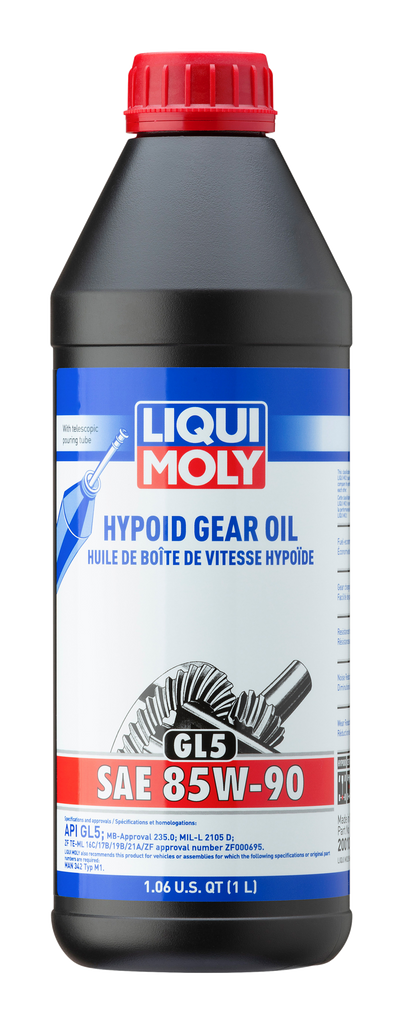 LIQUI MOLY 1L Hypoid Gear Oil (GL5) SAE 85W90 - Case of 6