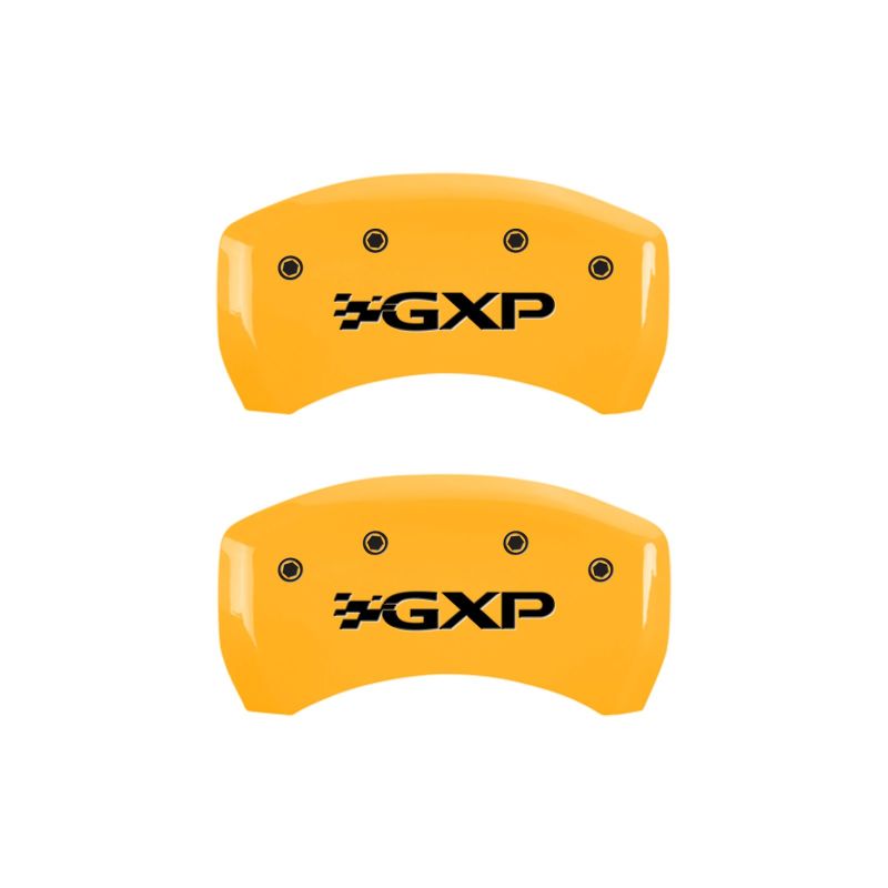 MGP 4 Caliper Covers Engraved Front Pontiac Rear Gxp Yellow Finish Black Char 2008 Pontiac G8