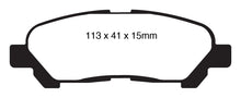 Cargar imagen en el visor de la galería, EBC 09-13 Toyota Highlander 2.7 2WD/4WD Greenstuff Rear Brake Pads