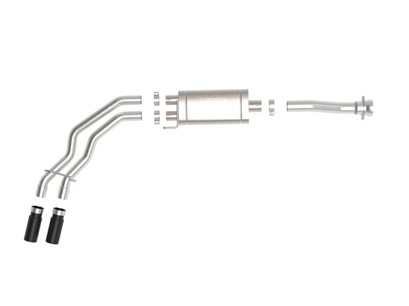 aFe Rebel 3in 409 SS Cat-Back Exhaust 2021 Ford F-150 V6 2.7L/3.5L (tt)/V8 5.0L w/ Black Tips