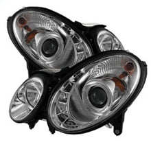 Cargar imagen en el visor de la galería, Spyder Mercedes Benz E-Class 07-09 Projector Headlights Halogen - DRL Chrm PRO-YD-MBW21107-DRL-C