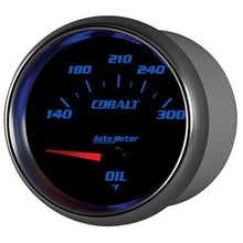 Laden Sie das Bild in den Galerie-Viewer, Autometer Cobalt 66.7mm 140-300 Degree F Electric Oil Temperature Gauge