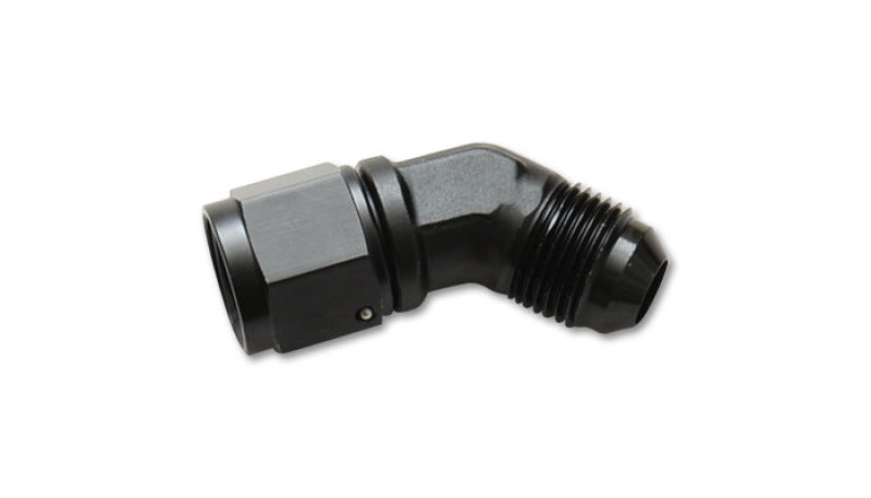 Vibrant -12AN Female to -12AN Male 45 Degree Swivel Adapter Fitting