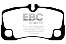 Laden Sie das Bild in den Galerie-Viewer, EBC 07-09 Porsche 911 (997) (Cast Iron Rotor only) 3.6 GT3 Bluestuff Rear Brake Pads