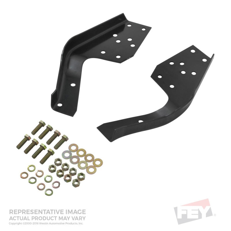 Westin/Fey 78-96 Ford Bronco Universal Bumper Mount Kit - Black