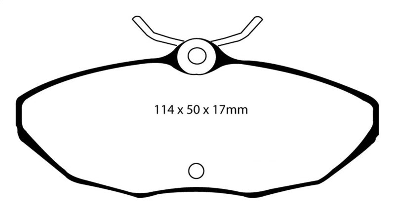 EBC 01-05 Ford Thunderbird 3.9 Redstuff Rear Brake Pads