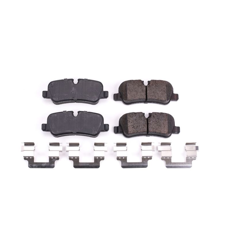 Power Stop 05-09 Land Rover LR3 Rear Z17 Evolution Ceramic Brake Pads w/Hardware