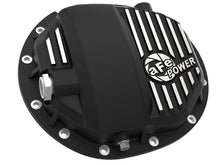 Cargar imagen en el visor de la galería, aFe Pro Series AAM 9.5/9.76 Rear Diff Cover Black w/Mach Fins &amp; Oil 14-19 GM Silverado/Sierra 1500