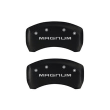 Load image into Gallery viewer, MGP 4 Caliper Covers Engraved Front &amp; Rear Magnum Red finish silver ch