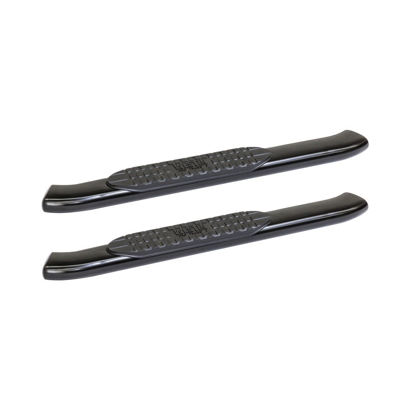 Westin 2014-2018 Chevy Silverado 1500 Reg Cab PRO TRAXX 5 Oval Nerf Step Bars - Black