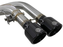 Carica l&#39;immagine nel visualizzatore di Gallery, aFe MACH Force-Xp 3.5in. 304 SS C/B Exhaust w/o Muffler 15-18 BMW X5 M V8-4.4L (tt) - Black Tip