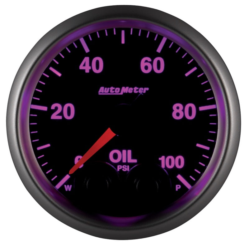 Autometer Elite 52mm Oil Pressure Peak and Warn Gauge w/ Electonic Control