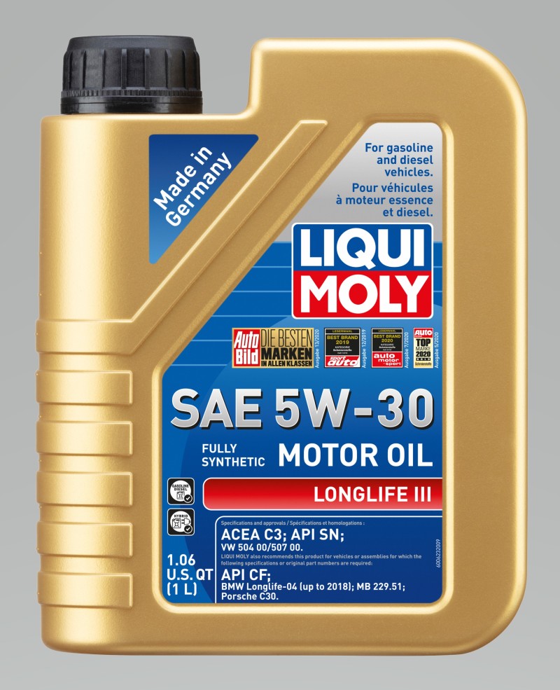 LIQUI MOLY 1L Longlife III Motor Oil 5W30 - Case of 6