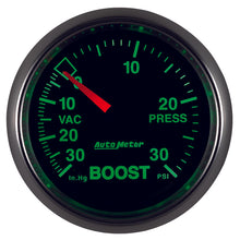 Laden Sie das Bild in den Galerie-Viewer, Autometer GS 52mm 30 In Hg.-Vac/30 PSI Mechanical Vacuum/Boost Gauge