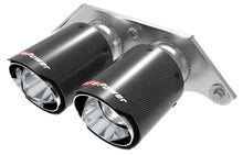 Carica l&#39;immagine nel visualizzatore di Gallery, aFe Power Mach Force Xp 4in 304 SS Bolt-On Exhaust Tips Carbon Fiber 14-19 Porsche 911 GT3 3.8L/4.0L