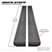 Laden Sie das Bild in den Galerie-Viewer, Westin Grate Steps Running Boards 86 in - Textured Black