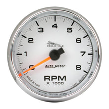 Charger l&#39;image dans la galerie, Autometer Pro-Cycle Gauge Tach 2 5/8in 8K Rpm 2&amp;4 Cylinder White