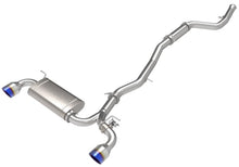 Carica l&#39;immagine nel visualizzatore di Gallery, aFe POWER Takeda 2021 Toyota Supra 2.0L (t) 2.5in-3in 304 SS CB Exhaust w/ Blue Tips