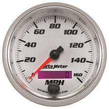 Charger l&#39;image dans la galerie, Autometer Pro-Cycle Gauge Speedometer 3 3/8in 160Mph Elec. Programmable White